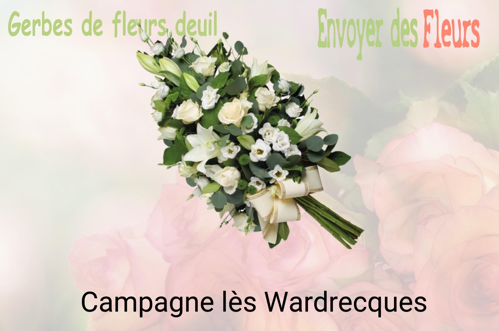 Gerbe de fleurs de deuil livrée à Campagne-lès-Wardrecques